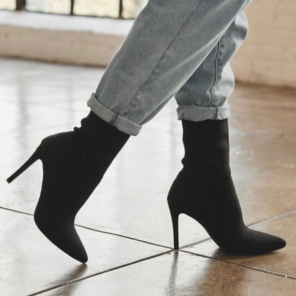 Knit Stiletto Bootie
